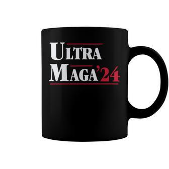 Ultra Maga Retro Style Red And White Text Coffee Mug - Monsterry DE