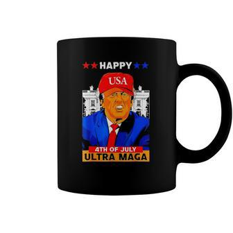 Ultra Maga Trump Happy 4Th Of July American Flag Coffee Mug | Mazezy