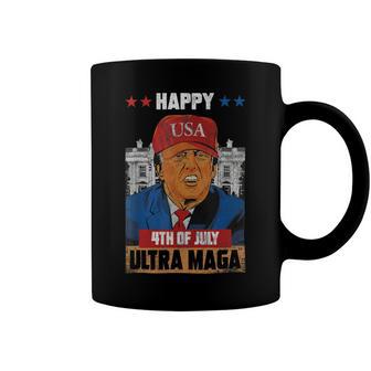 Ultra Maga Trump Happy 4Th Of July American Flag Coffee Mug | Favorety