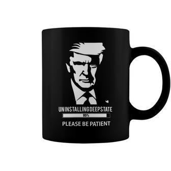 Ultra Maga Uninstalling Deep State Please Be Patient Funny Anti Biden Us Flag Pro Trump Trendy Coffee Mug | Favorety UK