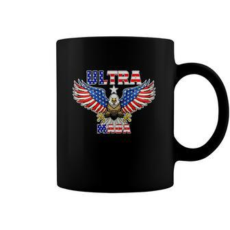 Ultra Maga Usa Flag Bald Eagles American Patriotic Coffee Mug | Mazezy