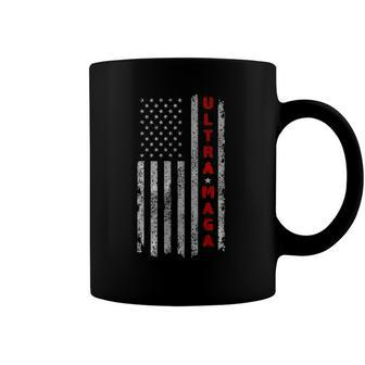Ultra Maga Vintage American Flag Ultra Maga Coffee Mug | Mazezy