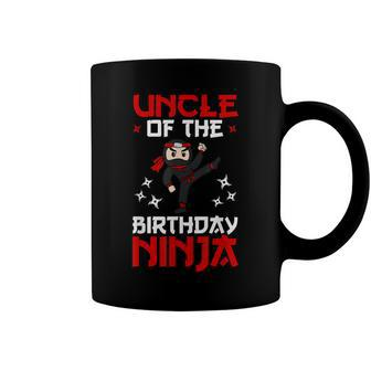 Uncle Of The Birthday Ninja Shinobi Themed B-Day Party Coffee Mug - Seseable