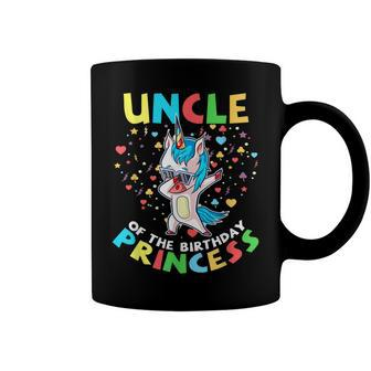 Uncle Of The Birthday Princess Girl Unicorn Dab Lover Coffee Mug - Seseable