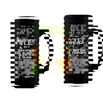 Uncle Of The Wild Three Zoo Birthday Safari Jungle Animal Coffee Mug - Seseable