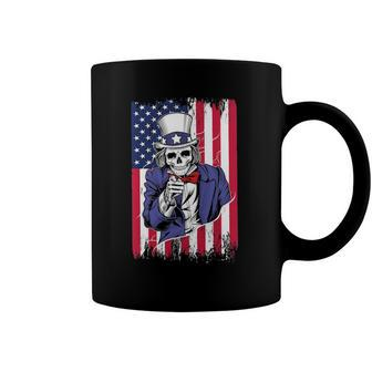 Uncle Sam Skeleton 4Th Of July For Boys And Girls Coffee Mug | Mazezy