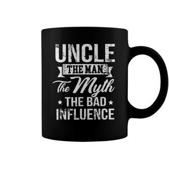 Uncle The Bad Influence Funny Coffee Mug | Mazezy
