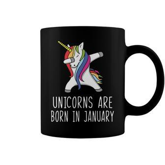 Unicorns Are Born In January Coffee Mug - Seseable