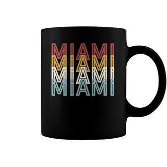 Us American City 70S Retro Usa - Vintage Miami Coffee Mug | Mazezy