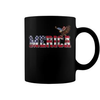 Usa Us American Flag Patriotic 4Th Of July Bald Eagle Merica Coffee Mug - Seseable
