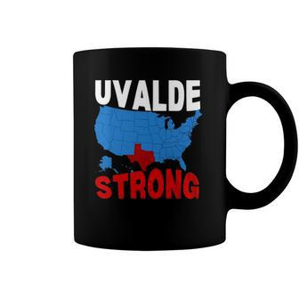 Uvalde Strong Gun Control Now Pray For Texas Usa Map Coffee Mug | Mazezy