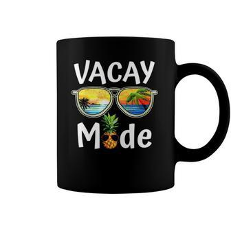 Vacay Mode Family Vacation Summer Sunglasses Beach Pineapple Coffee Mug | Mazezy