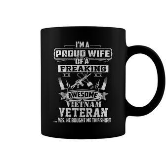 Veteran Veterans Day Proud Vietnam Veteran Wife 32 Navy Soldier Army Military Coffee Mug - Monsterry UK