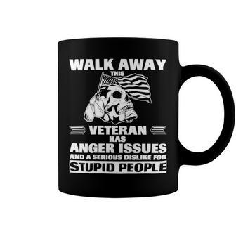 Veteran Veterans Day Twalk Away This Veteran Has Anger Issue669 Navy Soldier Army Military Coffee Mug - Monsterry AU