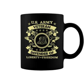 Veteran Veterans Day Us Army Veteran Defender Of Liberty And Freedom 122 Navy Soldier Army Military Coffee Mug - Monsterry AU