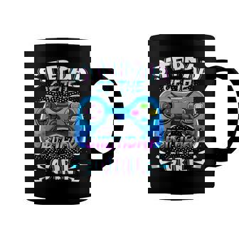 Video Game Birthday Party Stepdad Of The Bday Girl Matching Coffee Mug - Seseable