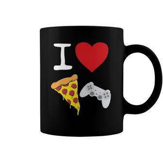 Video Games Gamer Love Pizza Cheese Boys Slice Controller Coffee Mug | Mazezy