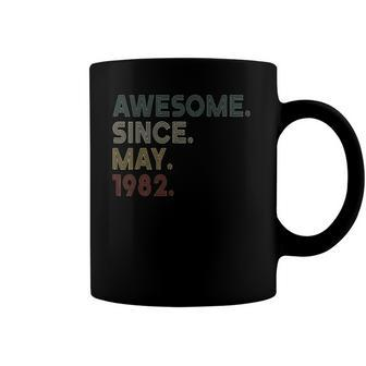 Vintage 40Th Birthday Awesome Since May 1982 40 Years Old Coffee Mug | Mazezy
