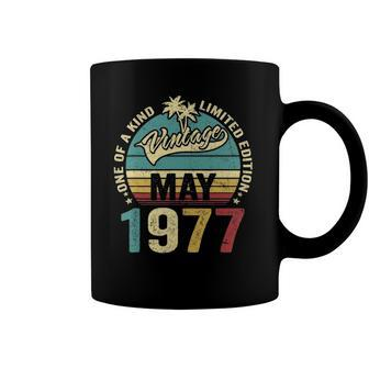 Vintage 45 Years Old May 1977 Decorations 45Th Birthday Coffee Mug | Mazezy