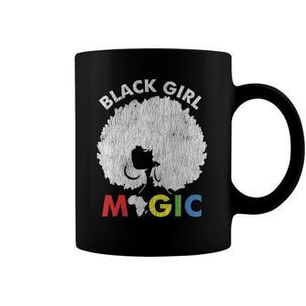 Vintage African Afro Black Girl Magic Pride Melanin Woman Coffee Mug | Mazezy
