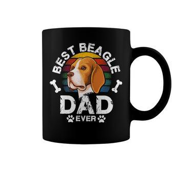 Vintage Distressed Best Lovers Dad 180 Beagle Dog Coffee Mug - Seseable