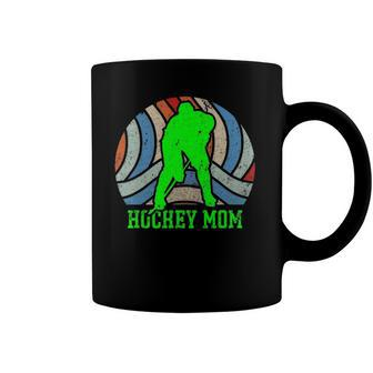 Vintage Distressed Hockey Mom Hockey Lover Gift Coffee Mug | Mazezy