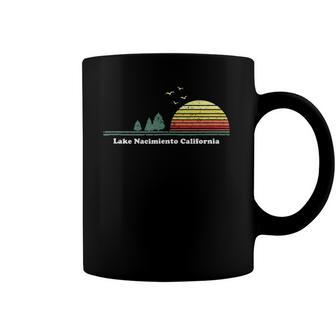 Vintage Lake Nacimiento California Sunset Souvenir Print Coffee Mug | Mazezy