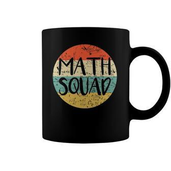Vintage Math Squad Math Teacher Math Class Team Funny Coffee Mug | Mazezy