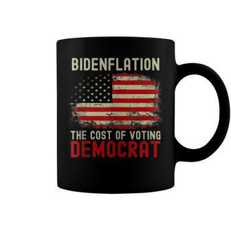 Vintage Old Bidenflation The Cost Of Voting Stupid 4Th July Coffee Mug - Seseable