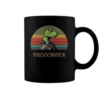 Vintage Philosoraptor Dinosaurs Lovers Gift Coffee Mug | Mazezy