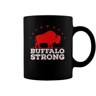 Vintage Pray For Buffalo - Buffalo Strong Coffee Mug | Mazezy