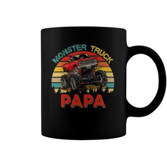 Vintage Retro Monster Truck Papa Driver Lover Fathers Day Coffee Mug | Mazezy