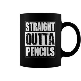 Vintage Straight Outta Pencils Gift Coffee Mug | Mazezy