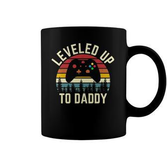 Vintage Sunset Leveled Up To Daddy Funny Video Gaming 2021 Coffee Mug | Mazezy