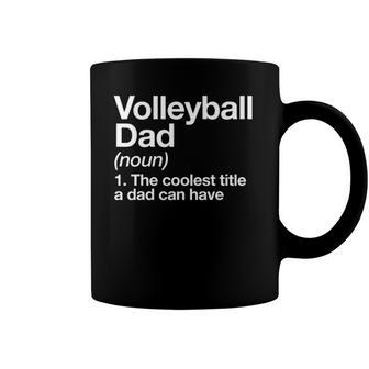 Volleyball Dad Definition Funny Sports Coffee Mug | Mazezy DE
