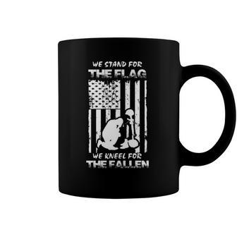 We Stand For The Flag Kneel For The Fallen Jumper Coffee Mug | Mazezy