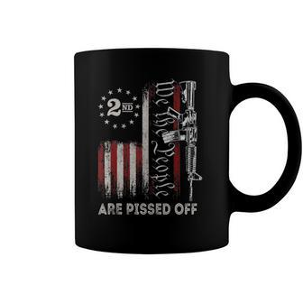 We The People Are Pissed Off Vintage Us America Flag Guns Coffee Mug | Mazezy