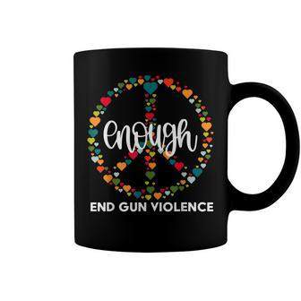 Wear Orange Peace Sign Enough End Gun Violence Coffee Mug | Mazezy