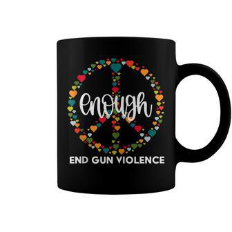 Wear Orange Peace Sign Enough End Gun Violence  V2 Coffee Mug