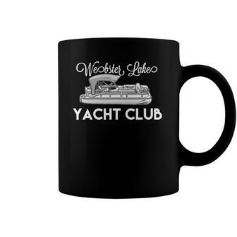 Webster Lake Yacht Club Pontoon Boat Coffee Mug | Mazezy