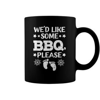 Wed Like Some Bbq Baby 4Th Of July Pregnancy Announcement  Coffee Mug