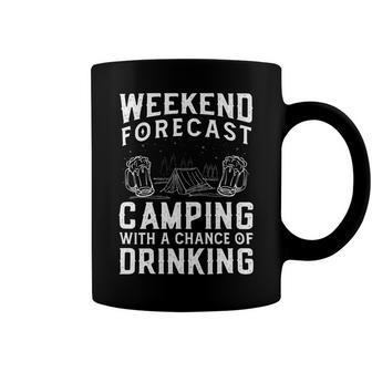 Weekend Forecast Camping With A Chance 22 Shirt Coffee Mug | Favorety