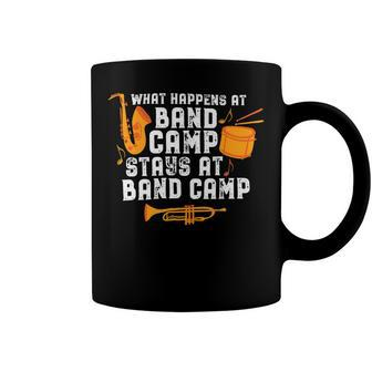 What Happens At Band Camp Stays At Camp Funny Marching Band T Shirt Coffee Mug - Monsterry UK
