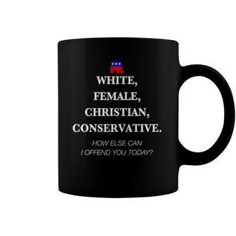 White Female Christian Conservative Republican Women Coffee Mug | Mazezy