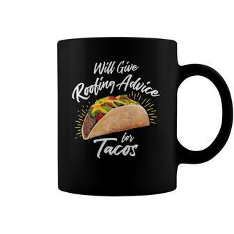 Will Give Roofing Advice For Tacos - Roofer Construction Pun Coffee Mug | Mazezy