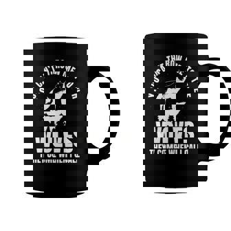 Wolf Leader Wolves Full Moon Wolf Lover Coffee Mug | Mazezy