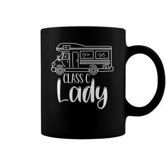 Women Class C Lady Rv Recreational Vehicle Camping Road Trip Coffee Mug | Mazezy