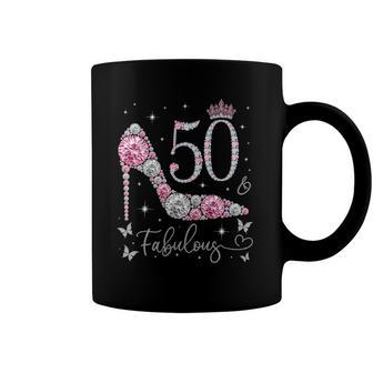Womens 50 & Fabulous 50 Years Old And Fabulous 50Th Birthday Coffee Mug | Mazezy