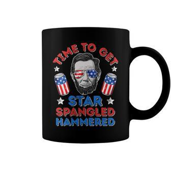 Womens Abe Lincoln 4Th Of July Time To Get Star Spangled Hammered Coffee Mug - Seseable