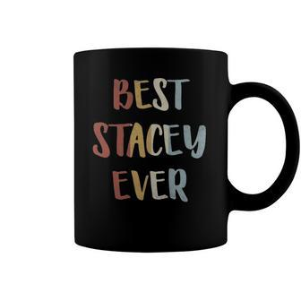 Womens Best Stacey Ever Retro Vintage First Name Gift Coffee Mug | Mazezy UK